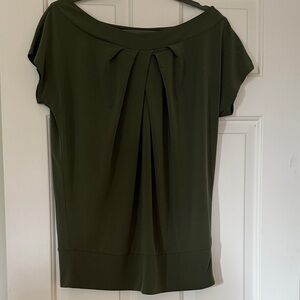 New York & Company Olive Green Blouse